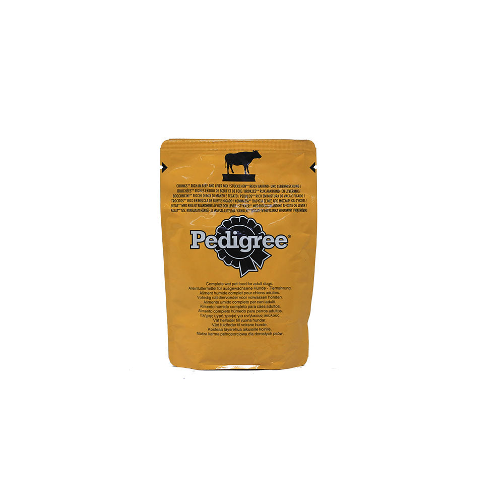 Pedigree Adult Wet Dog Food Pouches Mixed in Jelly 100g