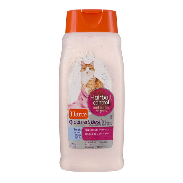 HARTZ Groomer's Best Hairball Control Cat Shampoo 444ml
