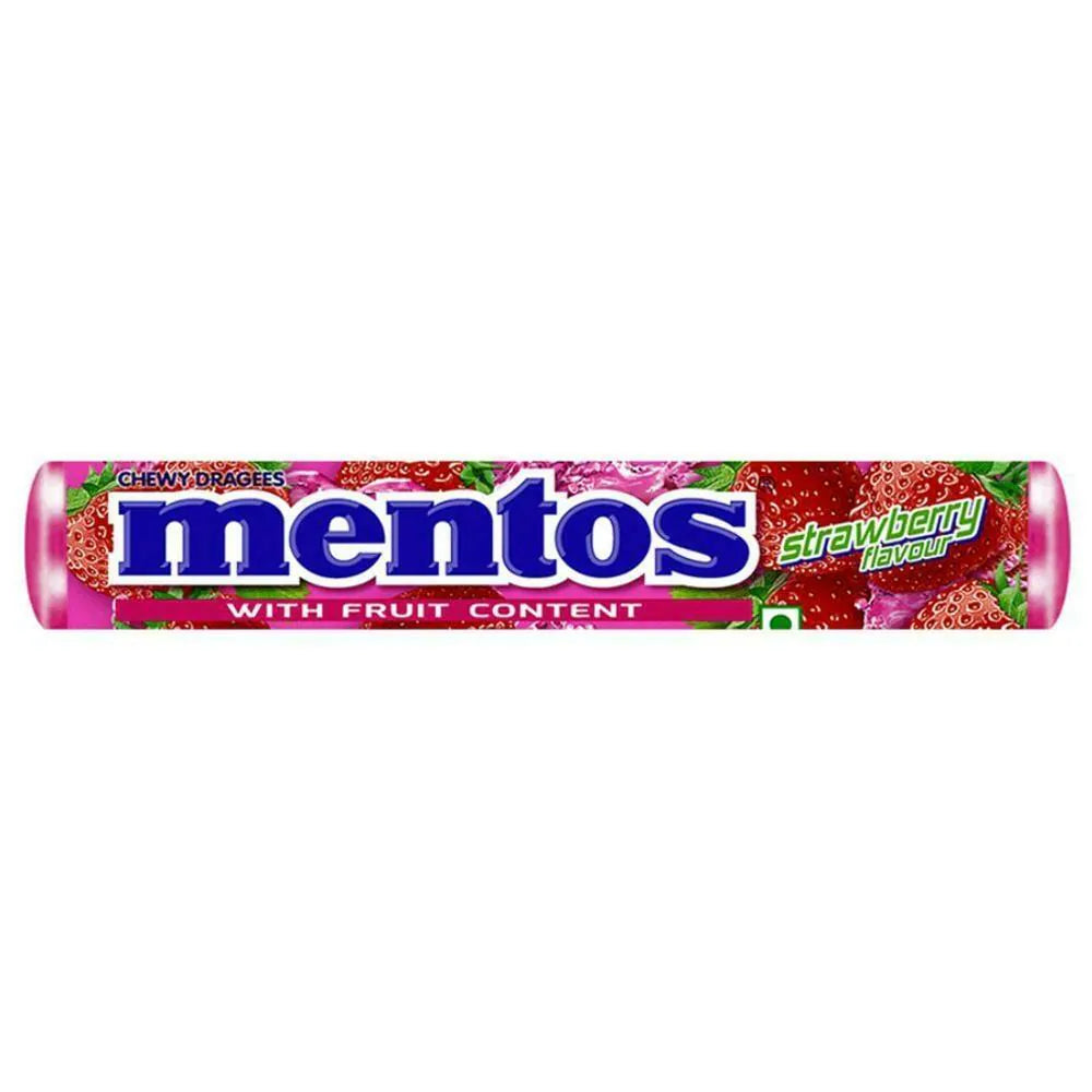 Mentos Strawberry Chewy Dragees