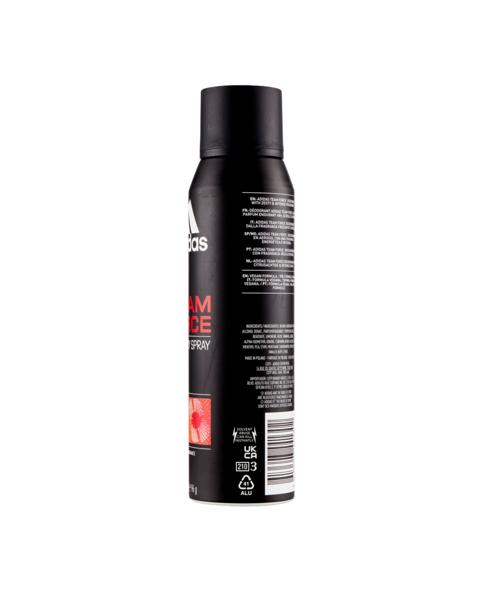 Adidas Team Force Deo Body Spray 150ml