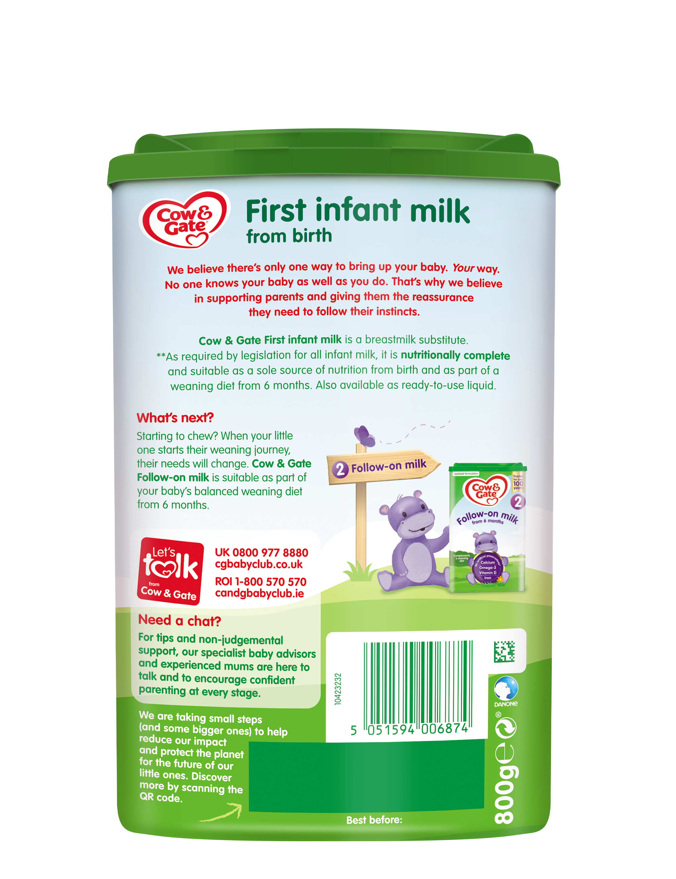 Cow and Gate 1 First Milk Powder - 800G