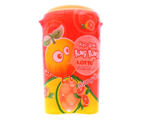 LOTTE FUSEN NO MI BUBBLE GUM ORANGE 15 GM